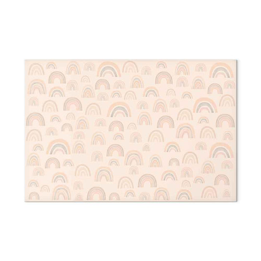 Leinwandbild - August Sky - Various Sizes of Rainbows in Calm Colors