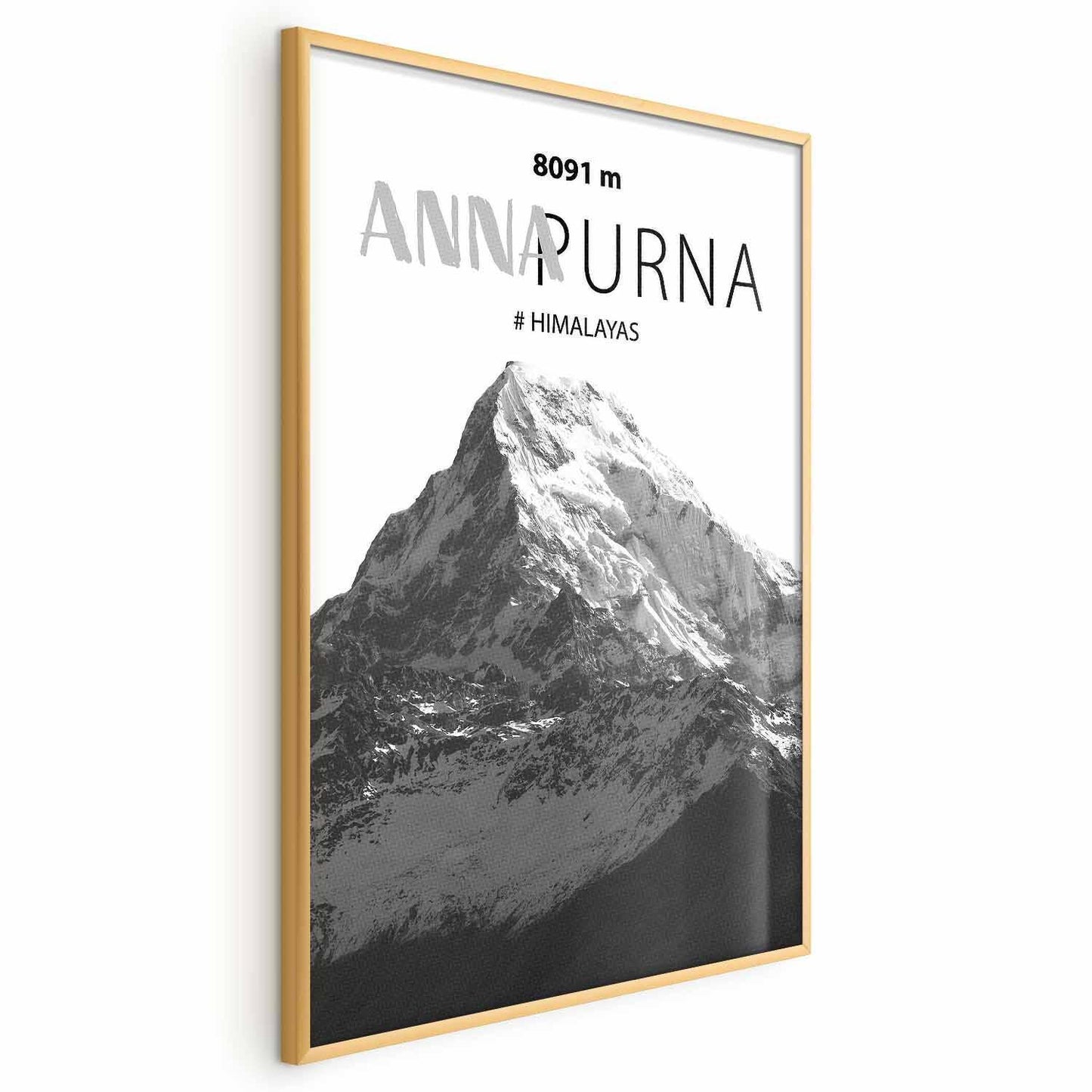 Poster - Majestic mountain peak Annapurna mountain crown mountain landscape