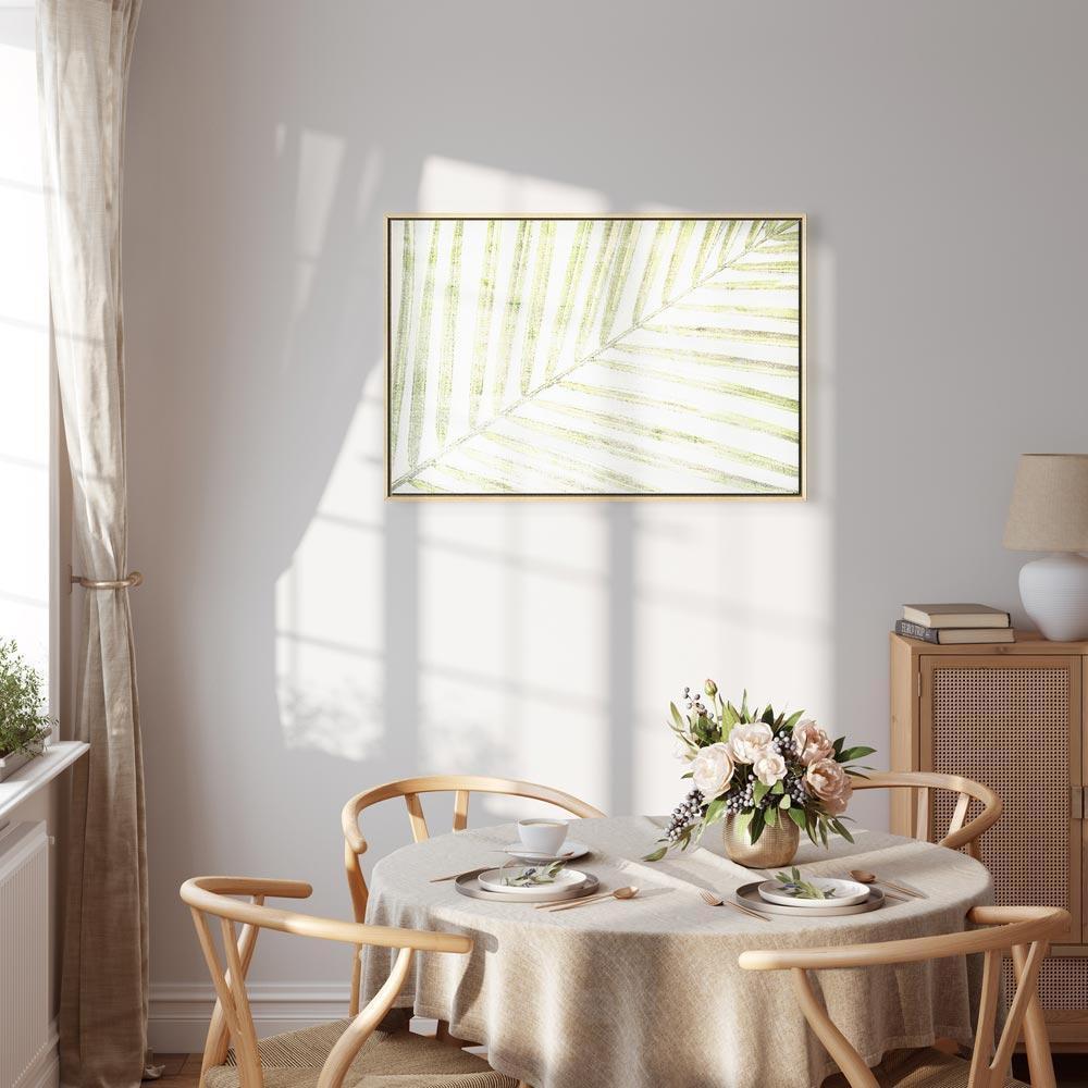 Leinwandbild - Palm Leaf (1 Part) Wide