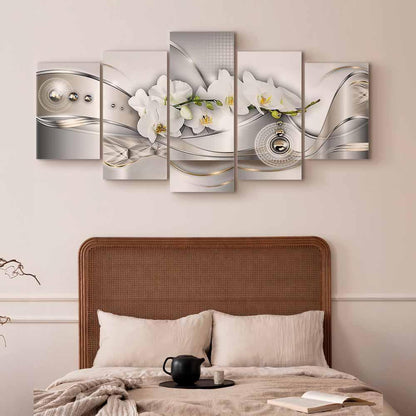 Leinwandbild - Pearl Dance of Orchids
