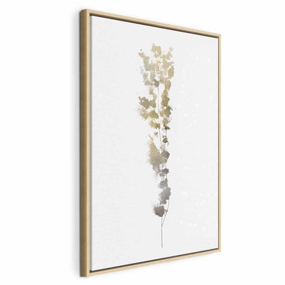 Leinwandbild - Golden Branch (1 Part) Vertical