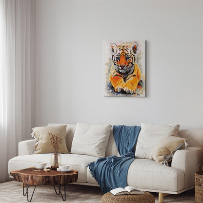 Malen nach Zahlen - Baby Tiger
