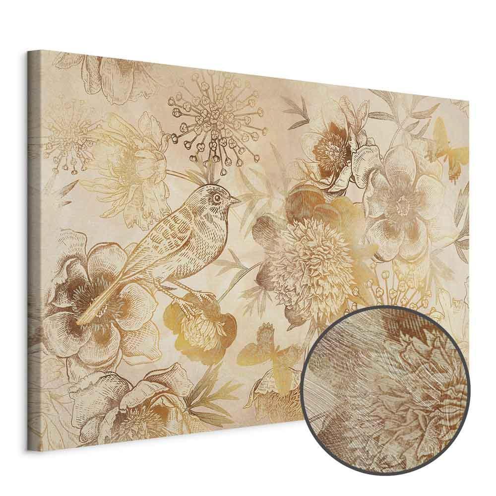 Leinwandbild - Golden Mosaic of Nature (1 Part) Wide