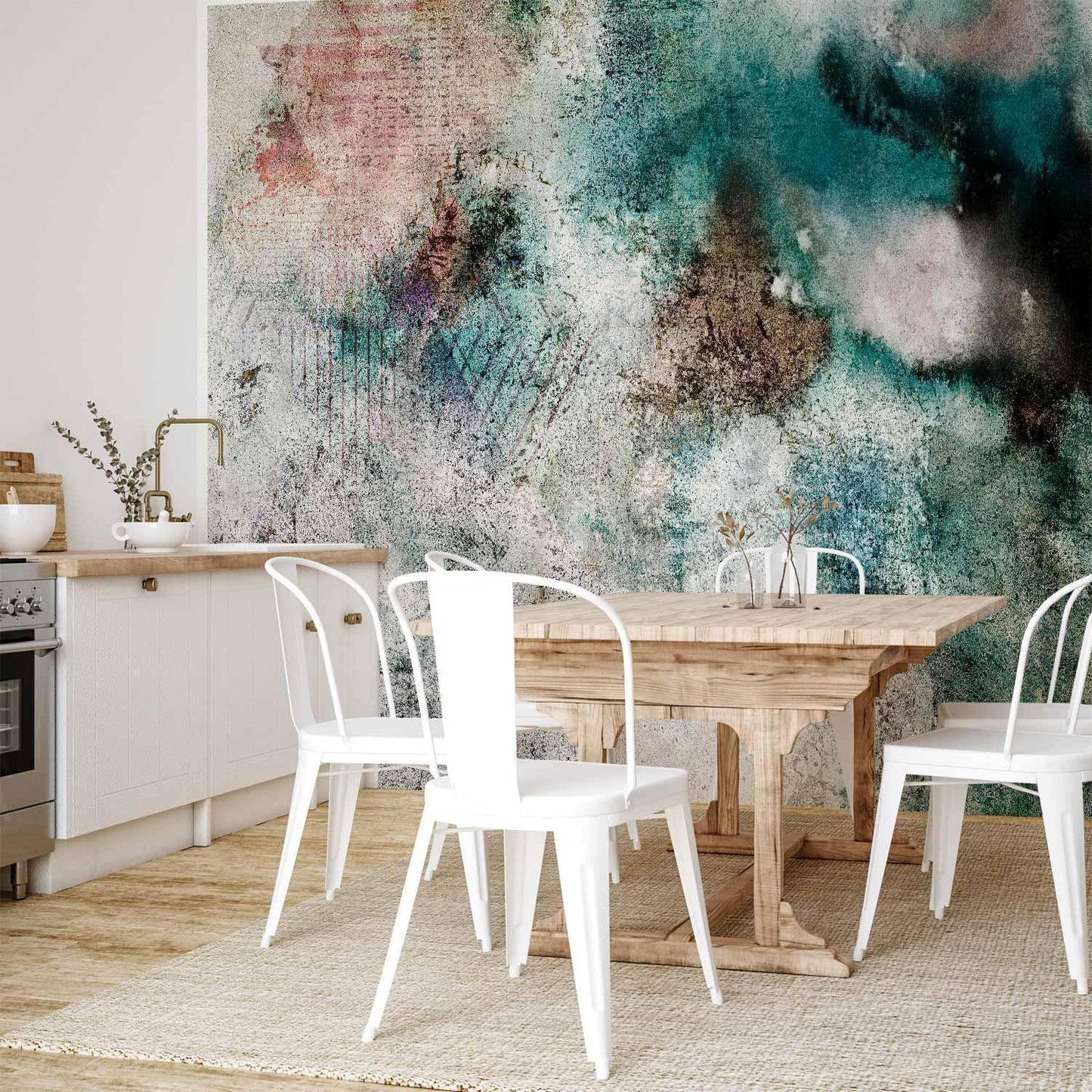 Fototapete - Trace of Roman Fresco