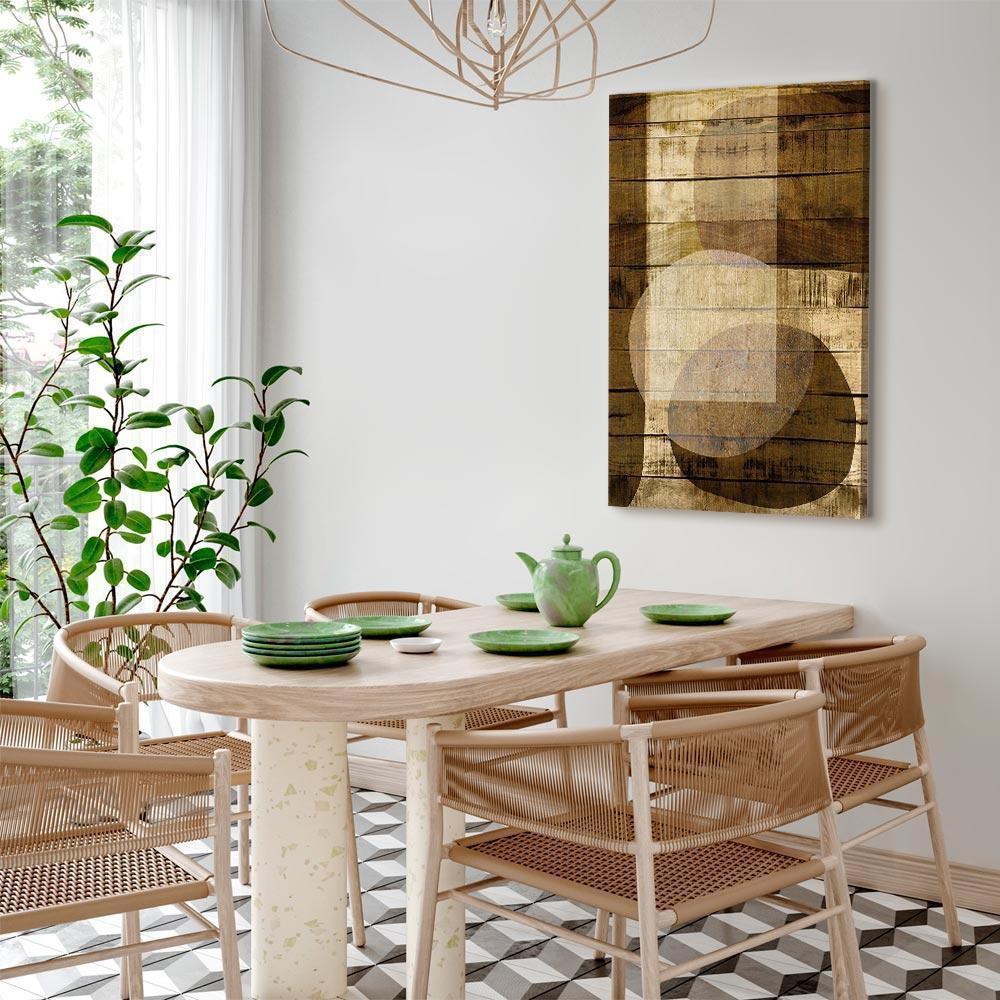 Leinwandbild - Golden Chocolate (1 Part) Vertical