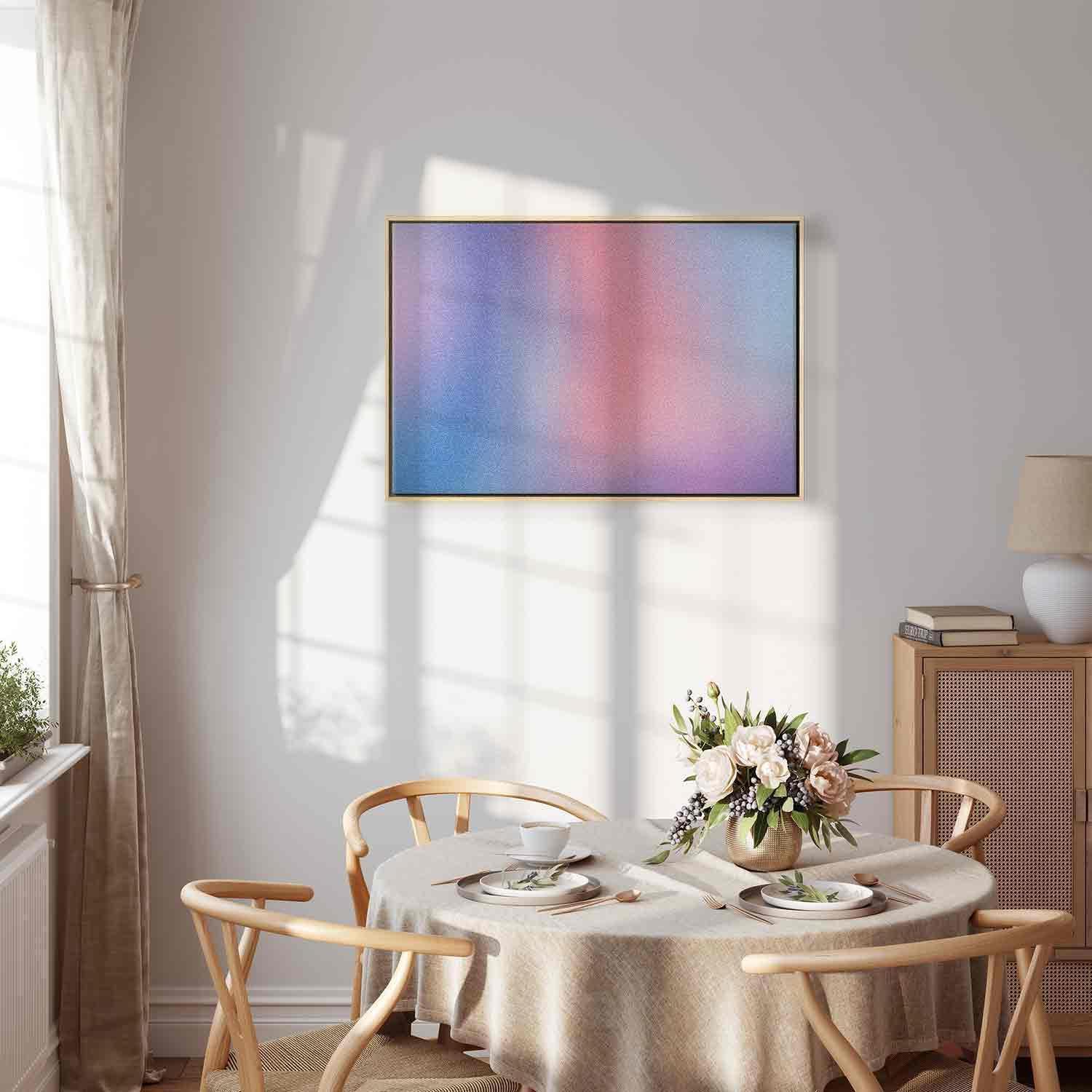 Leinwandbild - Rainbow Gradient - Delicate Multicolored Gradient Resembling Mist Artgeist