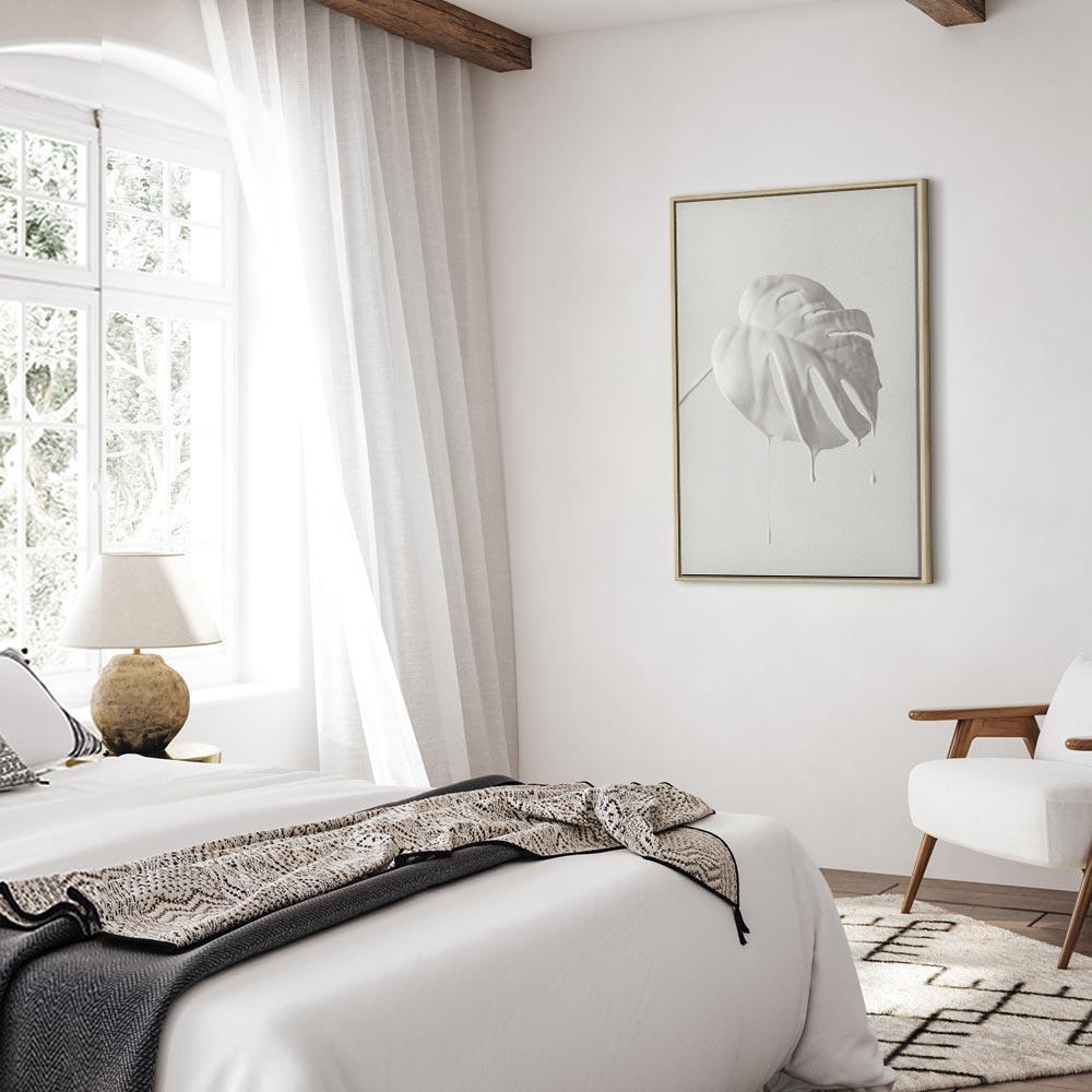 Leinwandbild - Bright Monstera (1 Part) Vertical