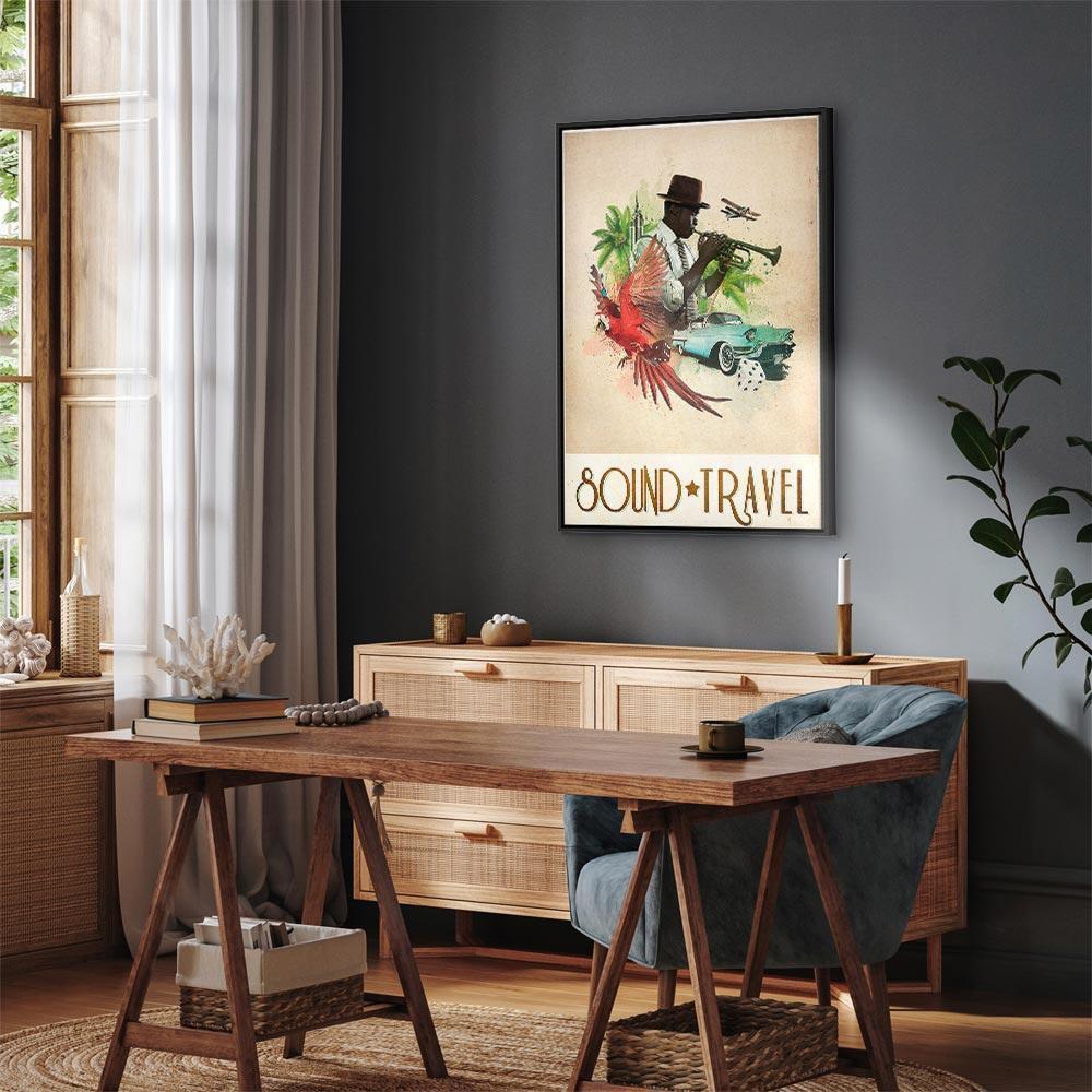 Leinwandbild - Sound Travel (1 Part) Vertical
