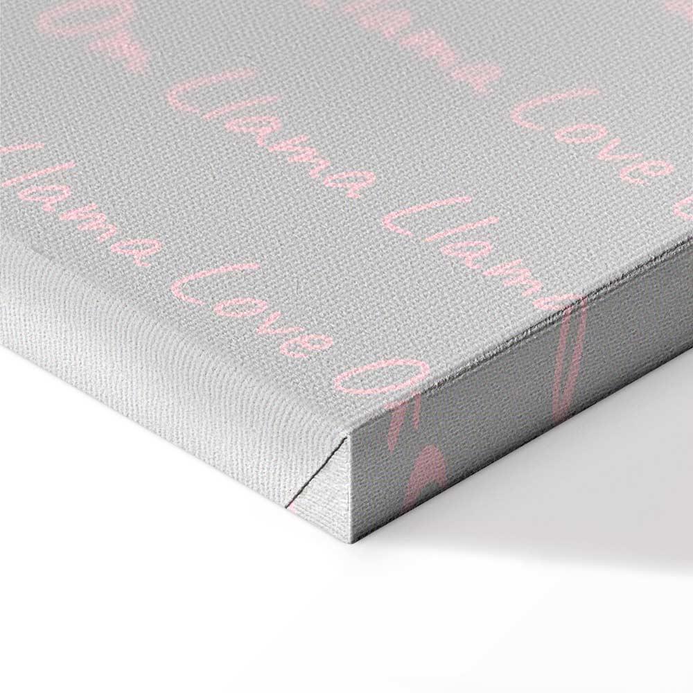 Leinwandbild - Happy Llama (1 Part) Vertical