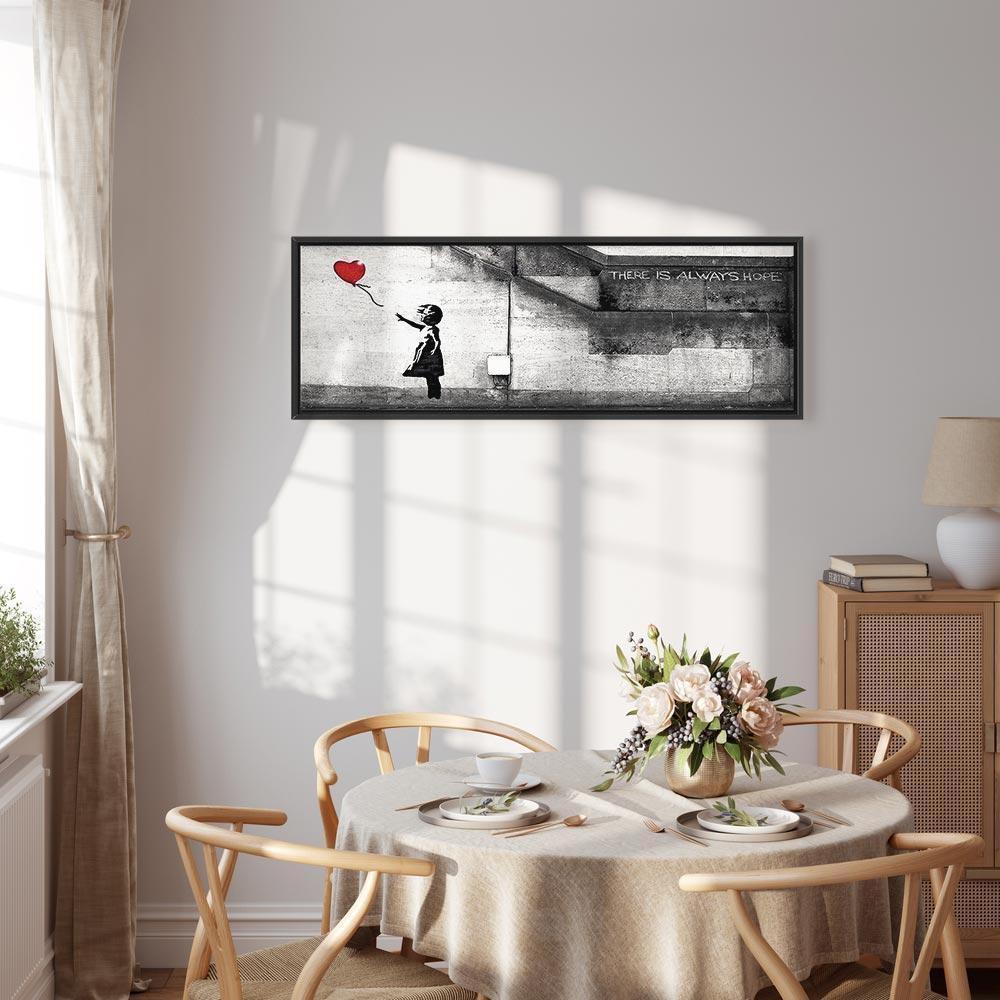 Leinwandbild - There is Always Hope (1 Part) Narrow Red