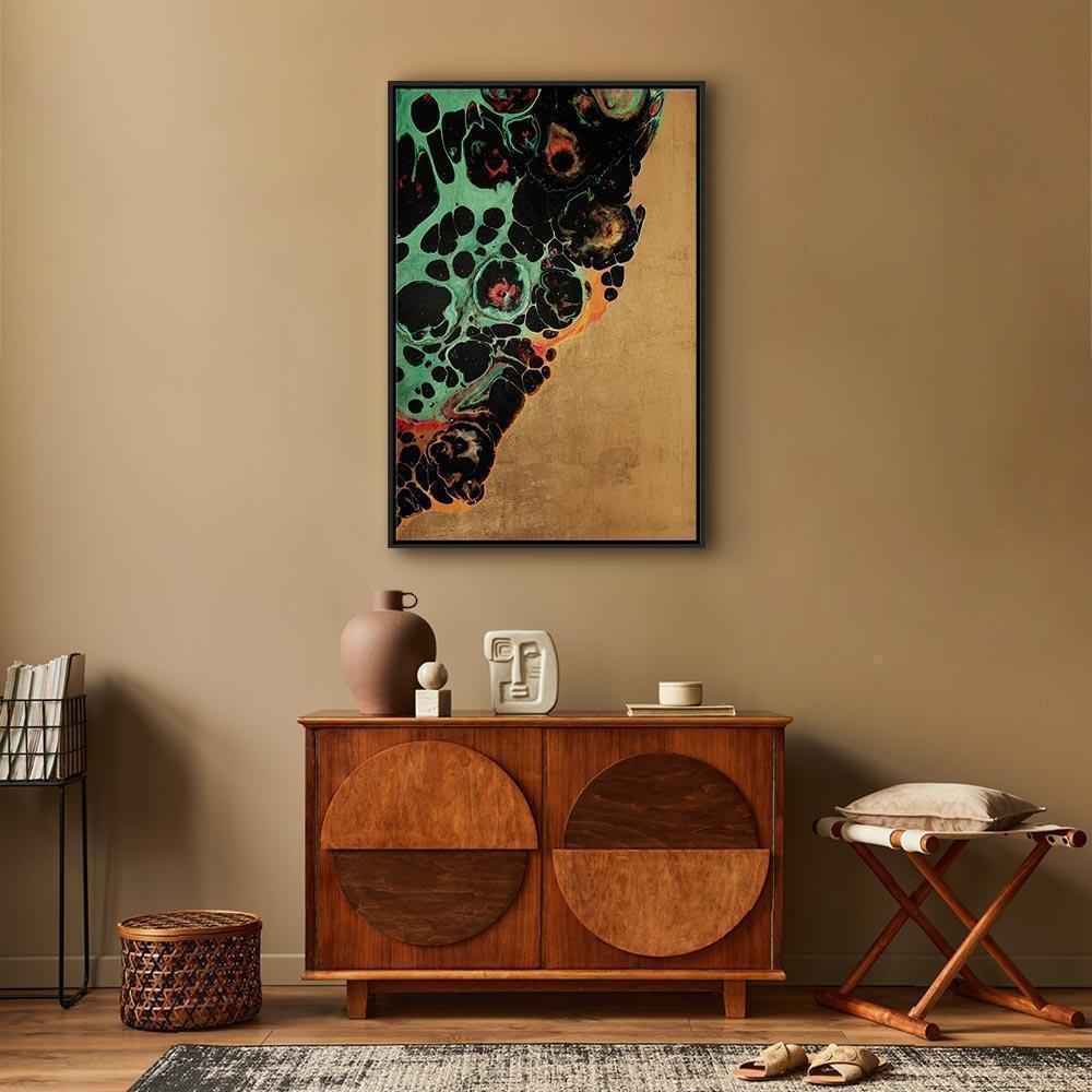 Leinwandbild - Composition of Micro Shapes (1-part) - Abstract Forms of Colors