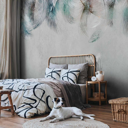 Fototapete - Colourful Feathers