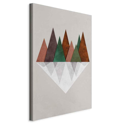 Leinwandbild - Symmetrical Land (1 Part) Vertical