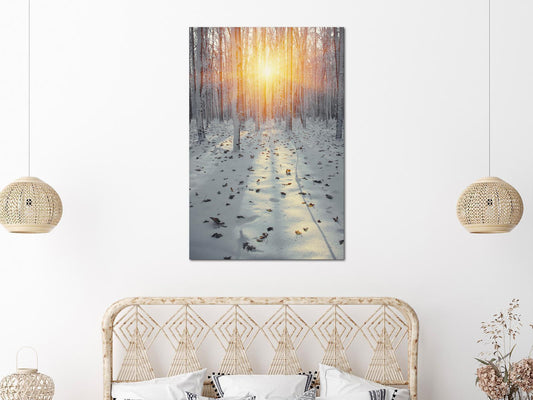 Leinwandbild - Winter Afternoon (1 Part) Vertical Artgeist