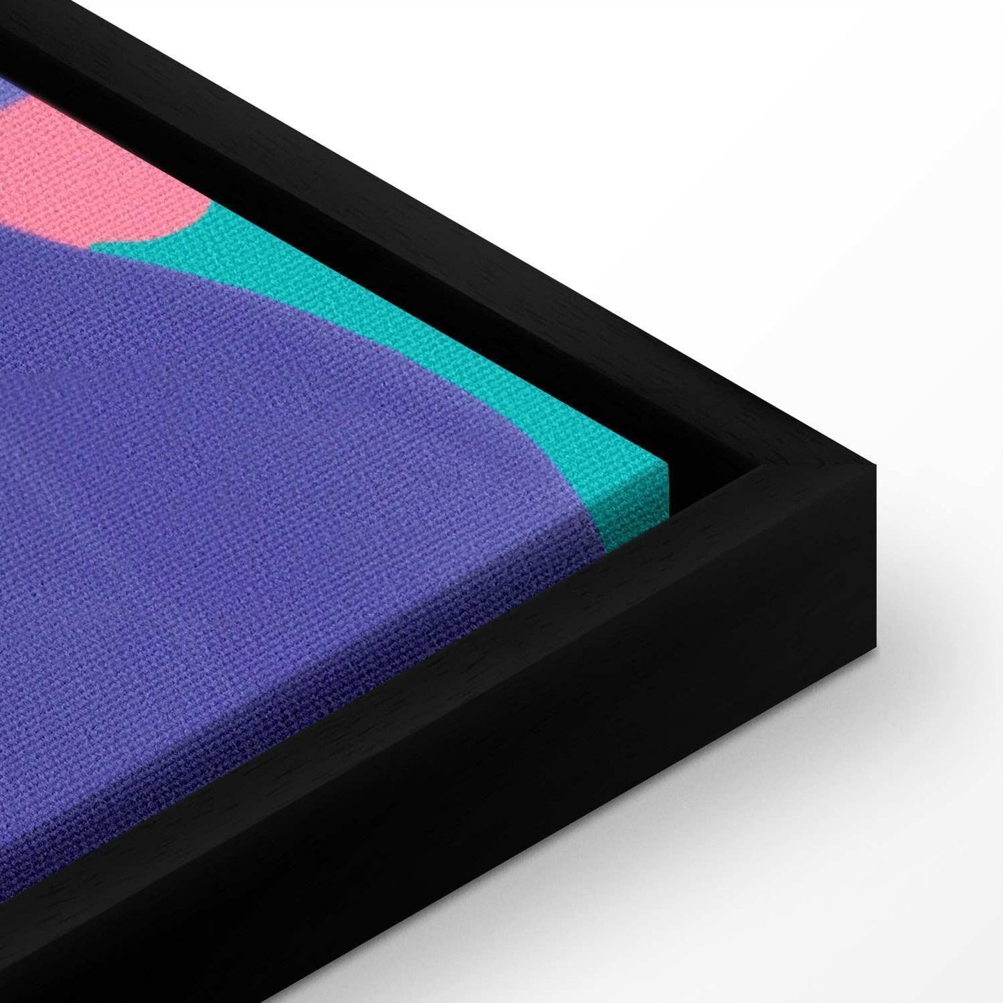 Leinwandbild - Colorful Tiger - Intense Colors of a Tiger Surrounded by Tropical Plants