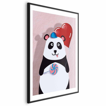 Poster - Panda with a Balloon Artgeist