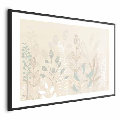 Poster - Pastel-Beige Meadow Artgeist