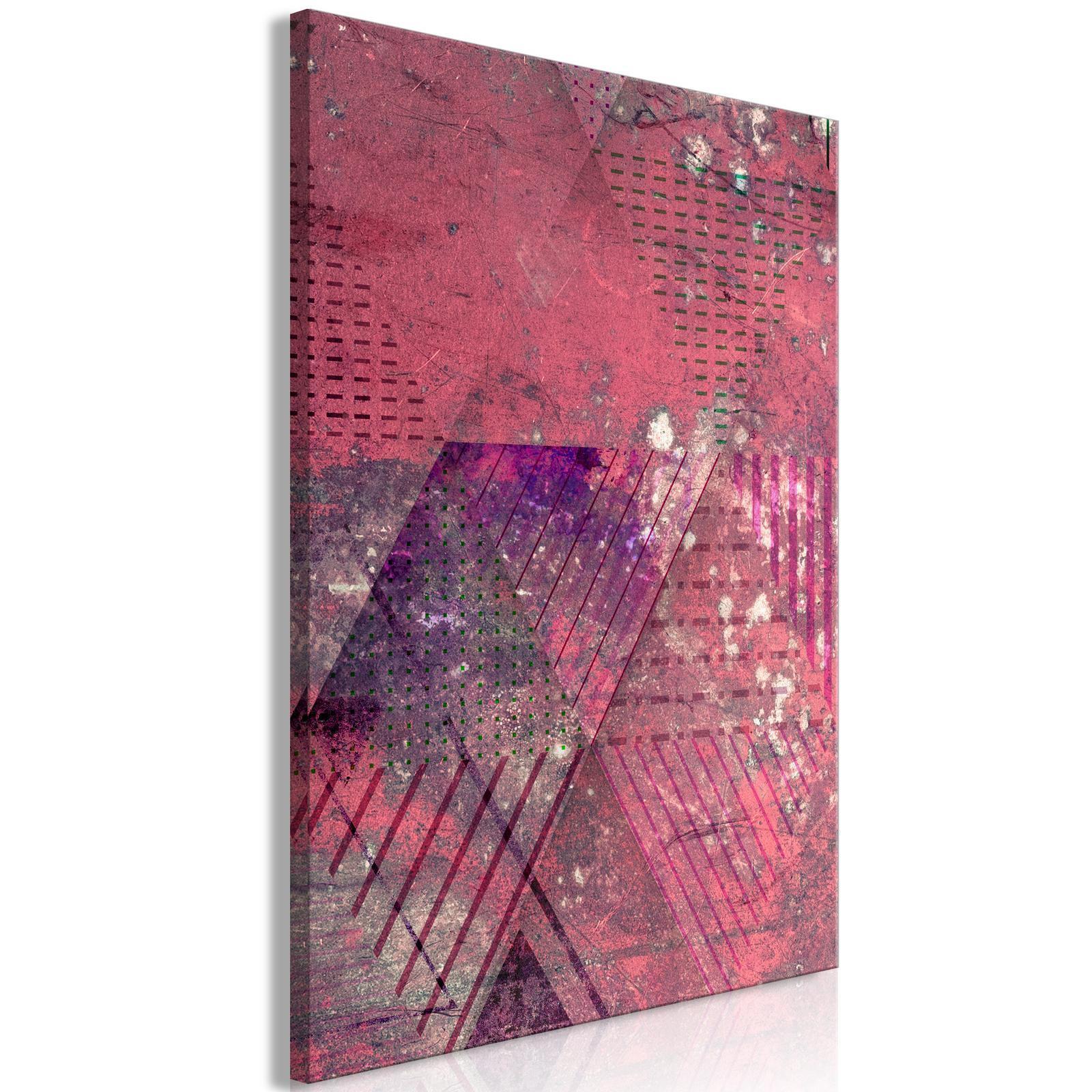 Leinwandbild - Crimson Abstraction (1 Part) Vertical Artgeist