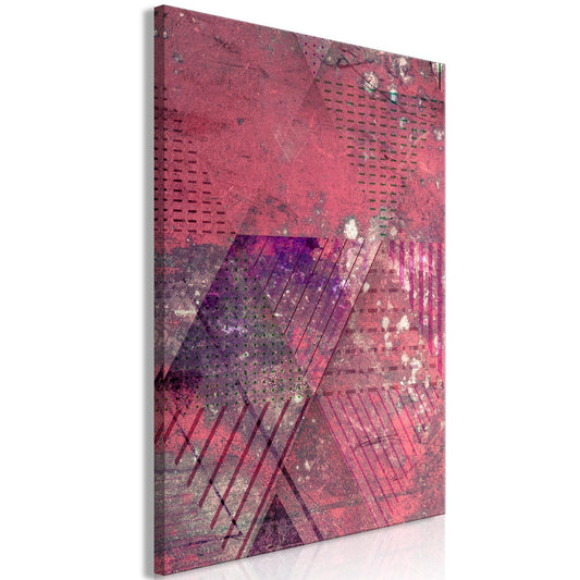 Leinwandbild - Crimson Abstraction (1 Part) Vertical Artgeist