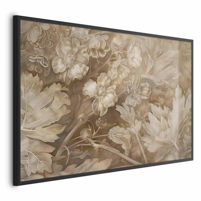 Poster - Ornamental Floral Carvings Artgeist