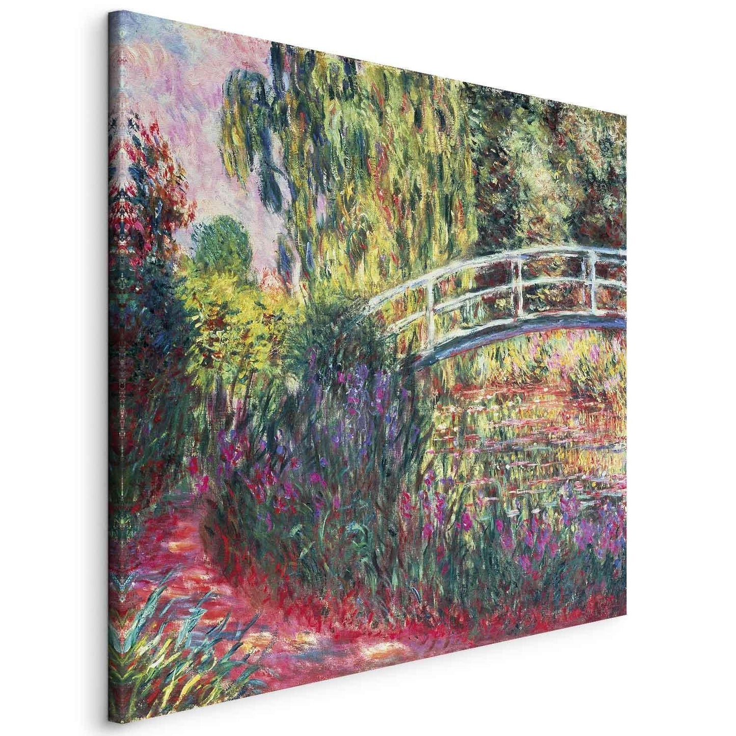 Leinwandbild - Claude Monet – The Japanese Footbridge