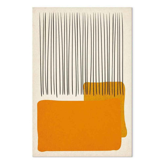 Leinwandbild - Rain on the Beach (1 Part) Vertical