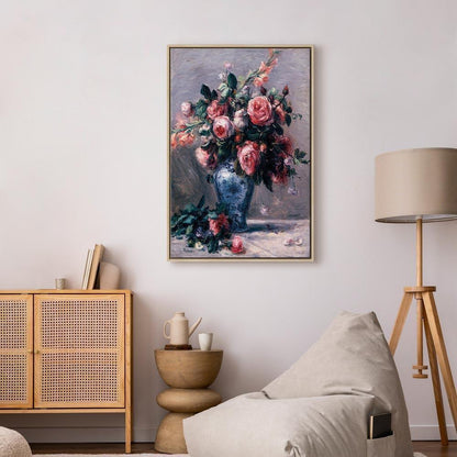 Leinwandbild - Pierre-Auguste Renoir – Vase of Roses