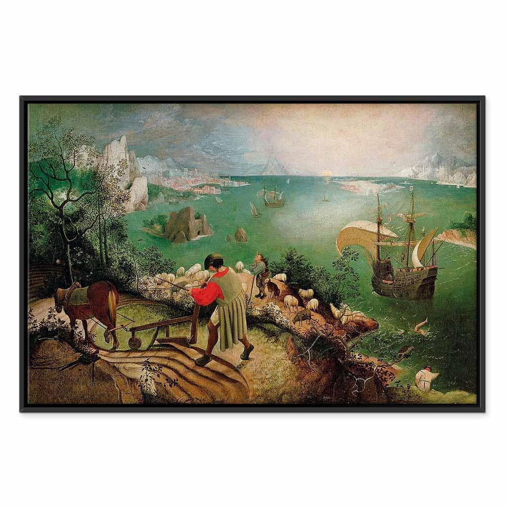 Leinwandbild - Pieter Bruegel the Elder – Landscape with the Fall of Icarus