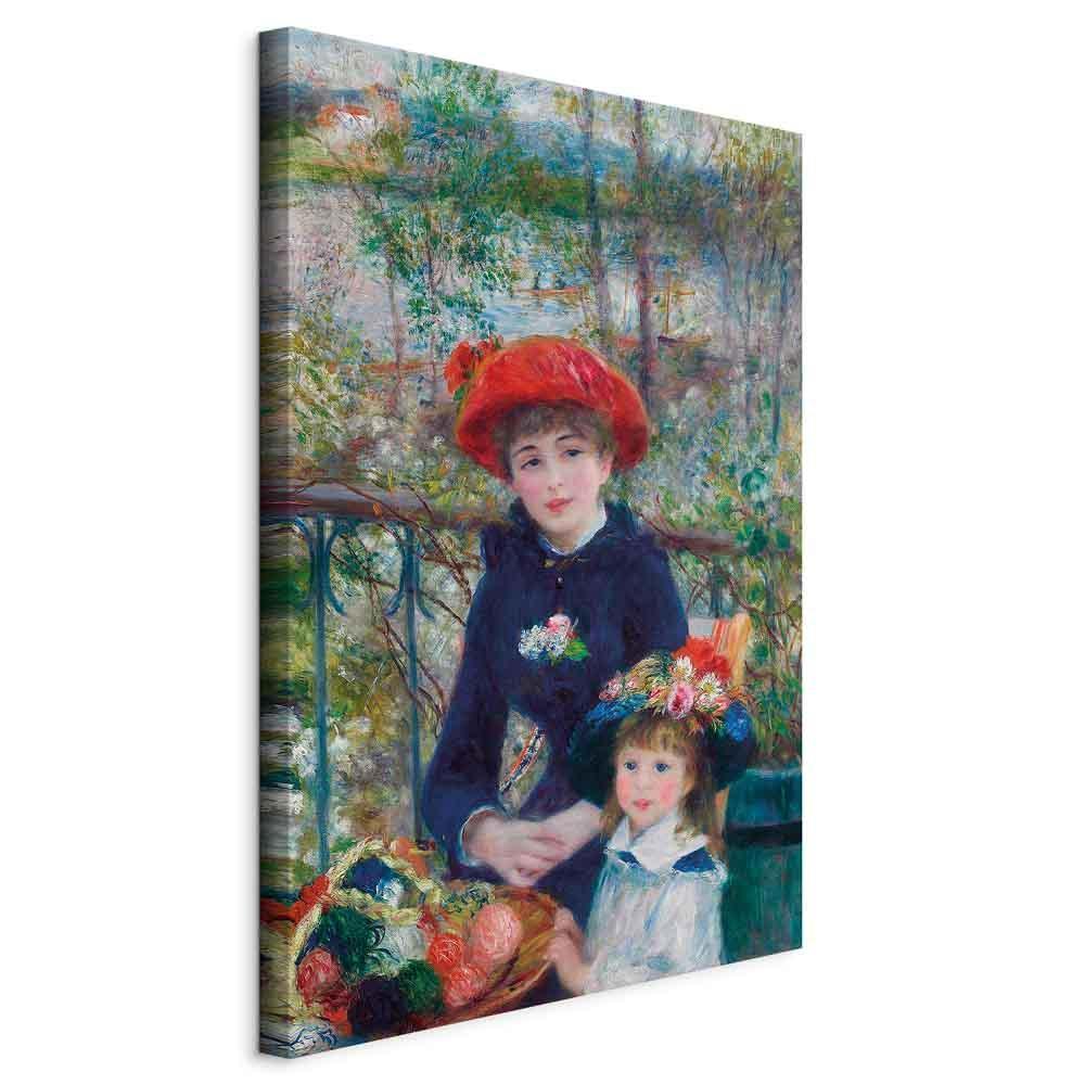 Leinwandbild - Pierre-Auguste Renoir – Two Sisters (On the Terrace)