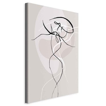 Leinwandbild - Beige Energy (1 Part) Vertical