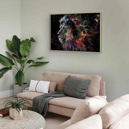 Leinwandbild - Crazy Lion (1 Part) Wide