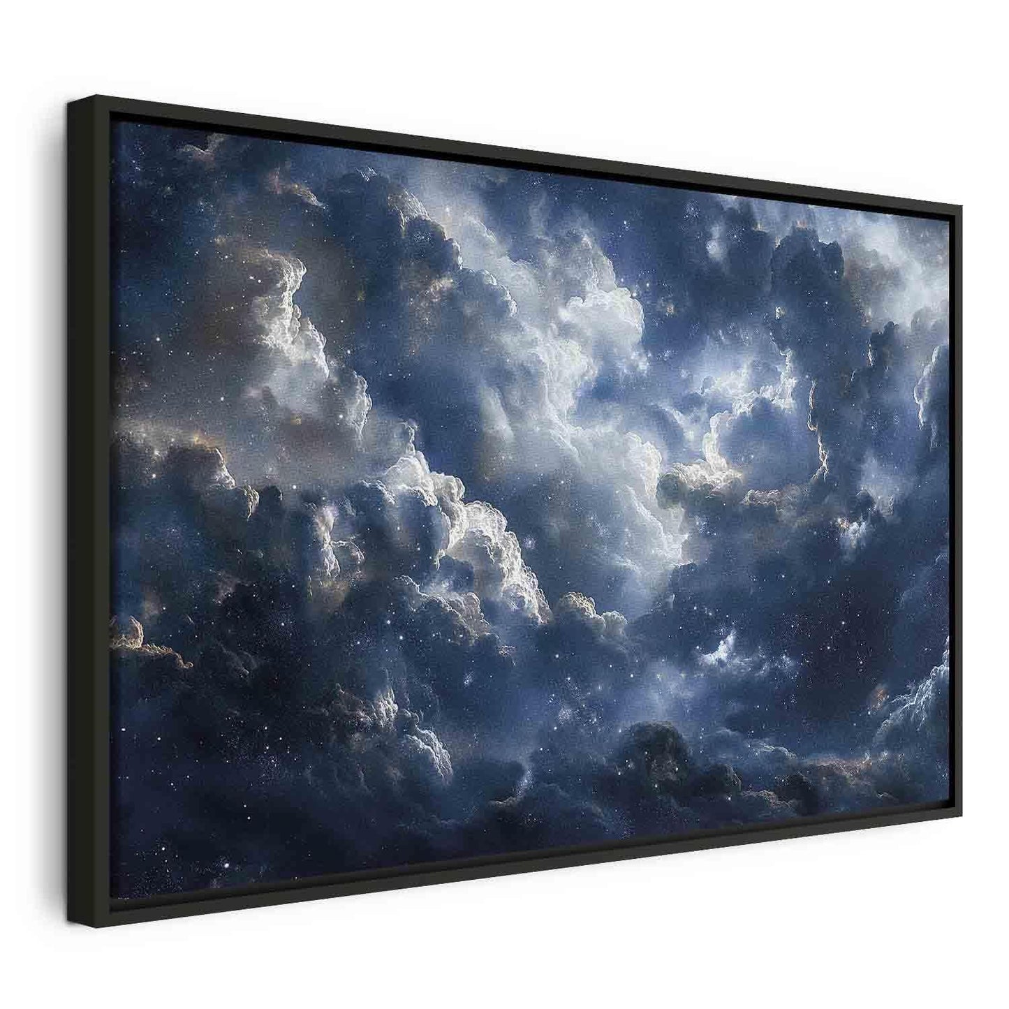 Leinwandbild - Astronomical Wonders: Clouds and Stars in Harmonious Combination Artgeist