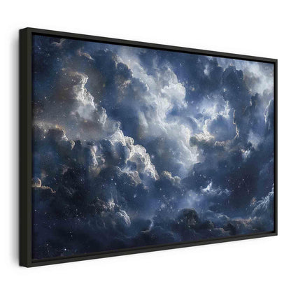 Leinwandbild - Astronomical Wonders: Clouds and Stars in Harmonious Combination Artgeist