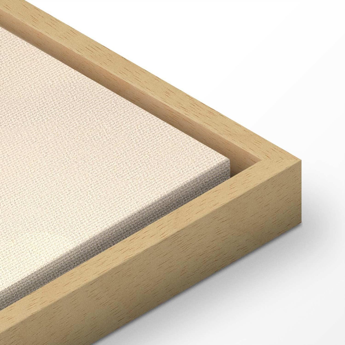 Leinwandbild - Landscape with Trees in Illustrative Style Fairy-Tale Blue Forest