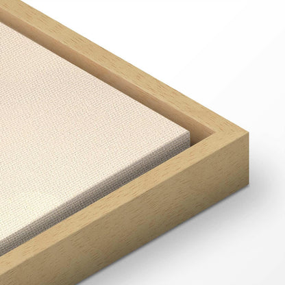 Leinwandbild - Landscape with Trees in Illustrative Style Fairy-Tale Blue Forest