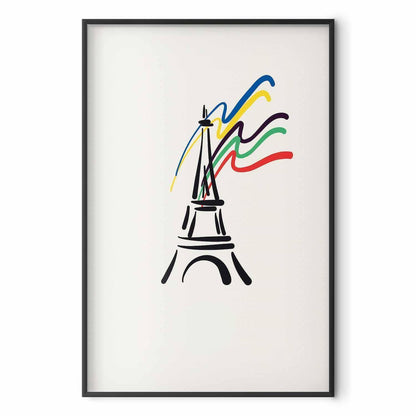 Poster - Eiffel Tower and Colors