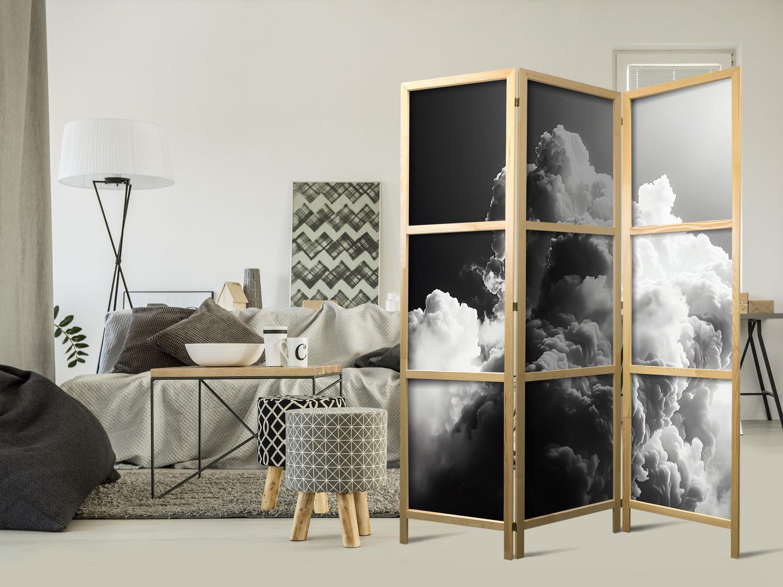 Japanischer Paravent - Clouds Like from Dreams: Let the Sun Illuminate Your Day – A Visual Feast Artgeist