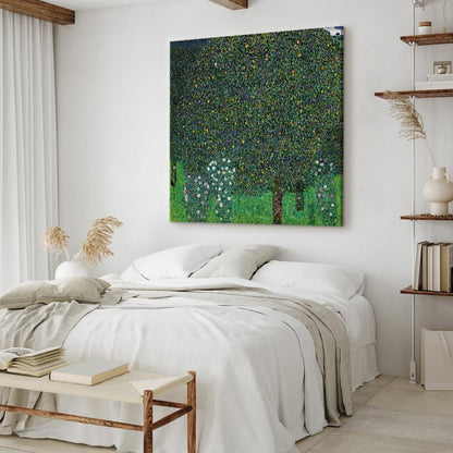 Leinwandbild - Gustav Klimt – Roses Among the Trees