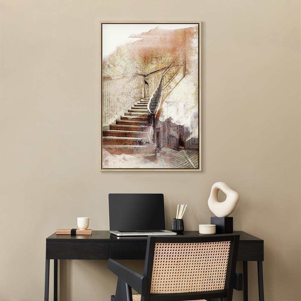 Leinwandbild - Secret Stairs (1 Part) Vertical