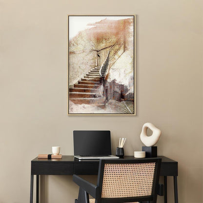 Leinwandbild - Secret Stairs (1 Part) Vertical