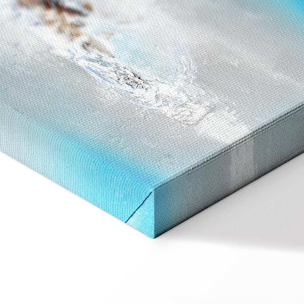 Leinwandbild - Winter Outside the Window (1 Part) Narrow