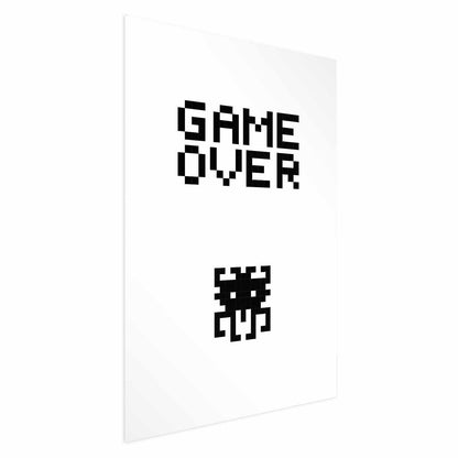 Poster Game Over – Retro-Gaming-Stil für echte Zocker
