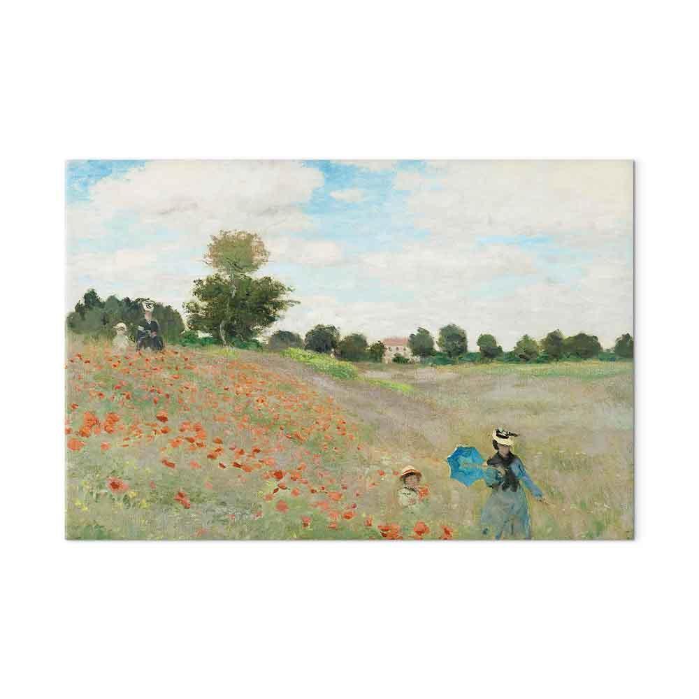 Leinwandbild - Claude Monet – Poppy Field near Argenteuil