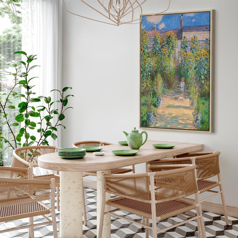 Leinwandbild - Claude Monet – Monet’s Garden at Vétheuil