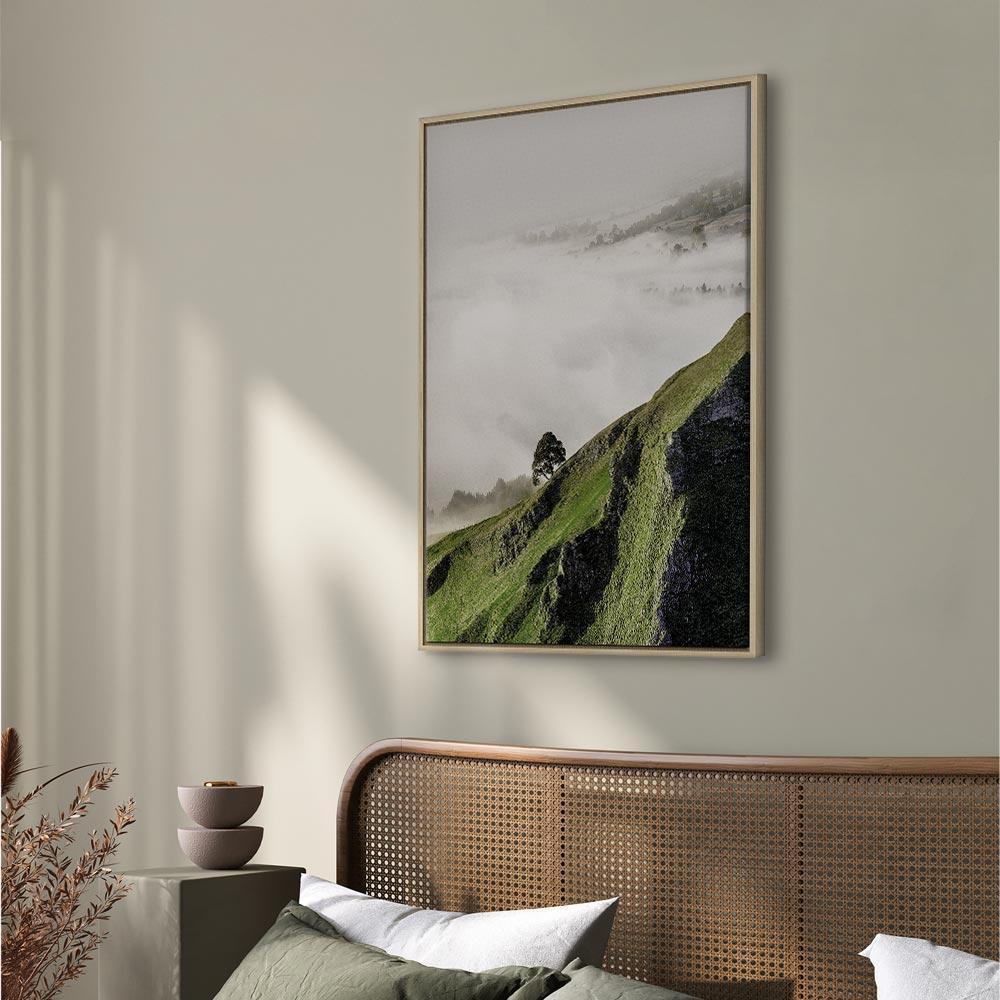 Leinwandbild - Tree Above Clouds (1 Part) Vertical