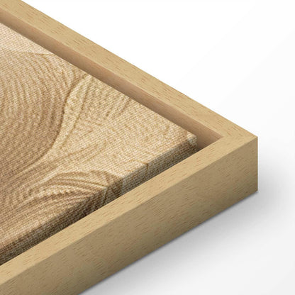 Leinwandbild - Carved Baroque Ornaments Rich Composition in Sepia Colors