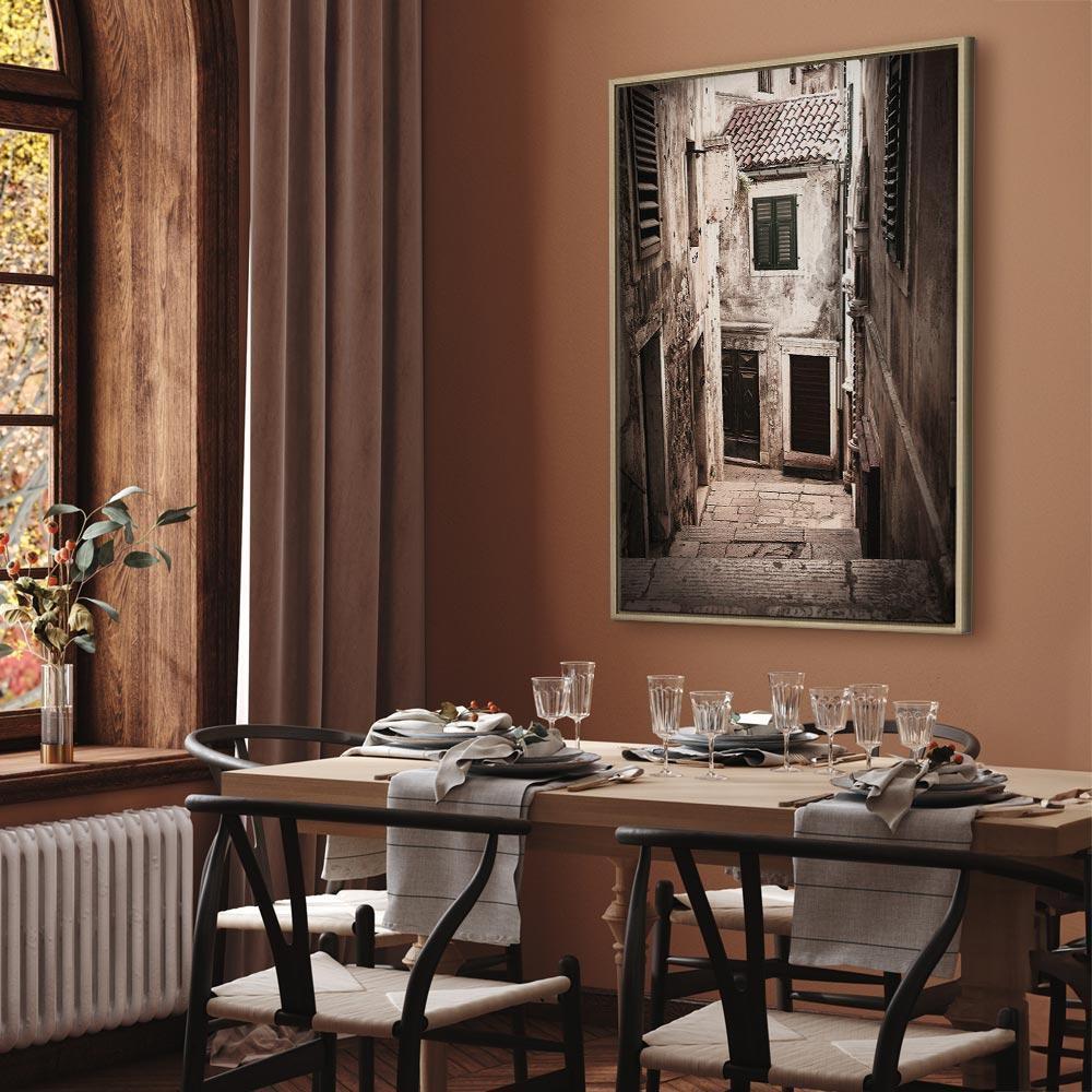 Leinwandbild - Retro Alley (1 Part) Vertical