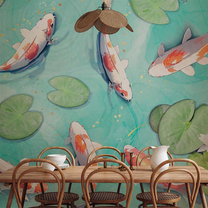 Fototapete - Pond in Japan