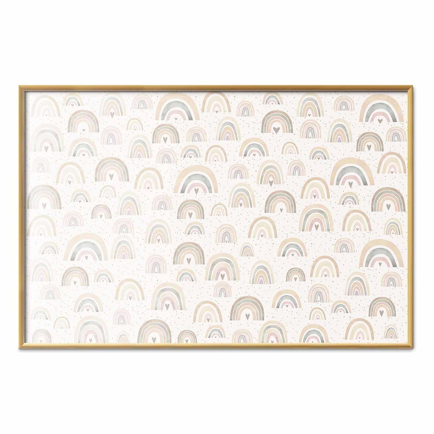 Poster - Rainbows and Hearts