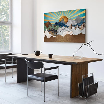 Leinwandbild - Morning in the Mountains (1 Part) Wide